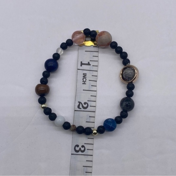 Solar System Bracelet Nine Planets of the Universe Elastic Bracelet - Picture 2 of 4